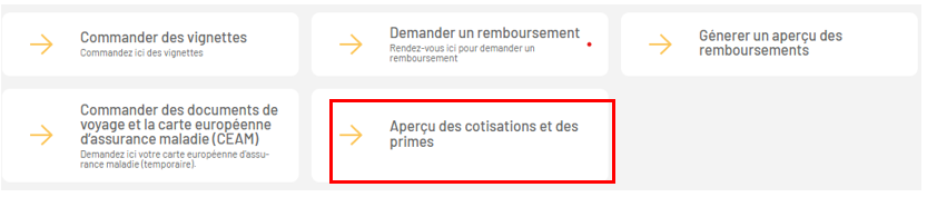 cotisations et primes mymn