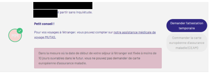 réception document